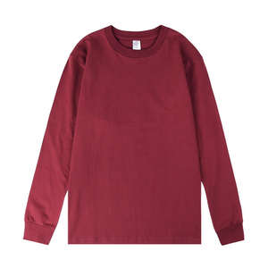 Camiseta de manga larga unisex con estampado de logotipo personalizado para hombre, camisetas de manga larga lisas en blanco de algodón transpirable de secado rápido al por mayor - Product Image 5