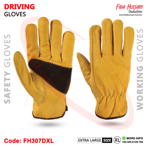 Guantes de conductor industrial sin forro OEM Sicherheitsarbeitshandschuhe en cuero de grano con guantes estilo pulgar Keystone - Product Image 4