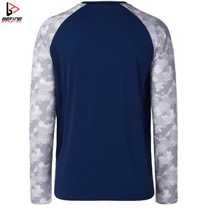 2024 Logotipo de sublimación personalizado estampado transpirable a prueba de viento poliéster manga larga protección UV camisas de pesca de talla grande pesca - Product Image 4