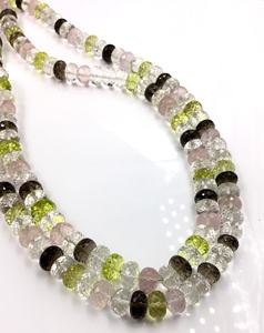 Cuentas Facetadas de Gemas Naturales Semi-Mixtas para la Elaboración de Joyería Fina, Collar de Piedras Preciosas - Product Image 1