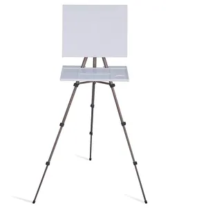 MEEDEN Artist Watercolor Field Easel Portable Easel Lightweight Field Easel 17 To 65 Inch For Watercolors Sturdy Tripod