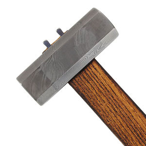 Marteau en acier Damas traditionnel, tête en acier massif, haute résistance, manche en bois, personnalisable OEM, multi-usages - Product Image 3