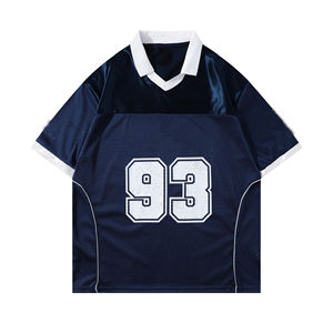 Camiseta Deportiva de Malla Transpirable de Poliéster para Hombre, Personalizada, de Alta Calidad, al por Mayor, para Verano, Fútbol - Product Image 1
