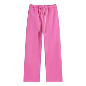 Pantalon de survêtement baggy à jambe droite en coton polaire avec logo personnalisé pour femmes nouveau style de jogging pantalon streetwear - Product Image 6