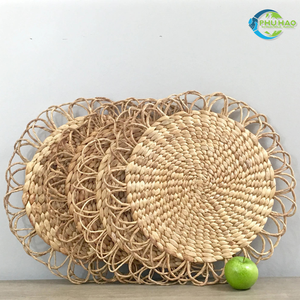 จานรองแก้วผักตบชวาสานอย่างยั่งยืนเหมาะสำหรับทุกโอกาสในการรับประทานอาหารผสมผสานสไตล์และการใช้ชีวิตอย่างมีสติ - Product Image 6