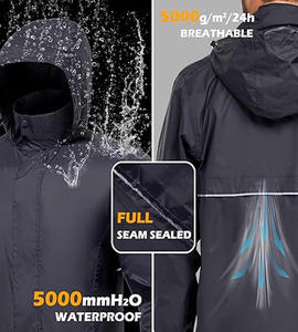 Veste de Pluie Top Tendance Meilleure Qualité Col Montant Personnalisable OEM Conception Unique Toile à Fermeture Éclair pour Hommes téléchargés par Dress Sports - Product Image 4