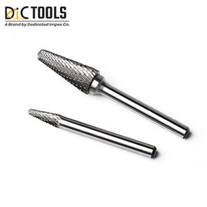 Customizable Tungsten <b>Carbide</b> Tree Shape Rotary <b>Burrs</b> with Pointed End and Straight Shank OEM Support - Product Image 3