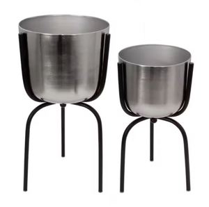 Macetas y Jardineras de Estilo Clásico para el Hogar y el Jardín, Personalización al por Mayor, Macetero Cuadrado de Hierro Forjado en Color Negro Mate - Product Image 4