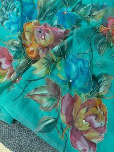 Tebi doux pur organza Saree Blouse le plus vendu Vintage Style Readymade Sari femmes hiver mariages fêtes KUNJ création rapide - Product Image 3