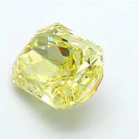 Diamant de laboratoire luxueux, couleur jaune vif fantaisie, taille excellente, certifié IGI, pierre lâche, haute brillance, pour usage en joaillerie.