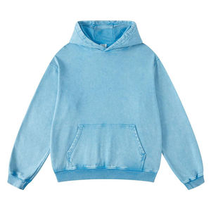 Sudadera con Capucha para Hombre, Lavada al Ácido, Hecha a Medida, 100% Algodón, Tejido de Felpa, Ecológica, Impresión Digital, Bordado 3D Personalizado - Product Image 3
