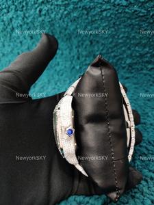 40 MM Entièrement glacé et personnalisé Montre Hip Hop Mouvement automatique Moissanite Diamond Bust Down Watch - Product Image 4