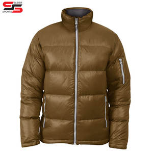 Vente en gros Hiver Personnalisé Broderie Logo Hommes Doudoune Hommes Fermeture Éclair Up Doudoune - Product Image 5