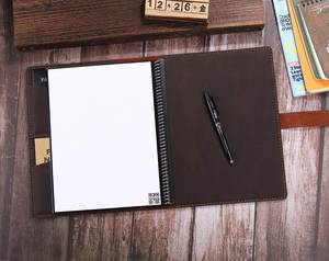 Rechargeable A4 Taille 4 Portefeuille En Cuir avec Flipchart Papier En Cuir 11in Padfolio avec Stylo Fente Carnet De Croquis Couverture LPF-0014 - Product Image 6