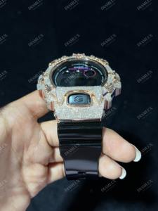 Reloj de Pulsera de Moda Premium con Moissanita G-Sh0ck, con Halo de Diamantes, Movimiento de Cuarzo de Alta Calidad, Precio Bajo - Product Image 3