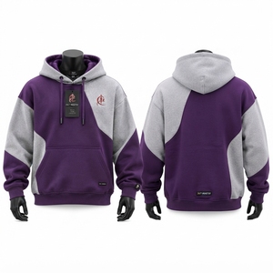 เสื้อฮู้ดดี้โอเวอร์ไซส์ผู้ชาย ทรงหลวม ไหล่ตก สตรีทแวร์ ผ้าฝ้าย 100% สำหรับฤดูหนาว รับผลิตแบบ OEM บริการสกรีนโลโก้ ผ้าเฟรนช์เทอร์รี่ หนานุ่ม คุณภาพสูง - Product Image 6