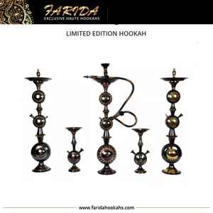 Cachimba de Lujo Premium Farida 2022, Mini Cachimba de Latón Macizo Hecha a Mano, Edición Limitada, Diseño Único con Técnica de Espejo, Gran Venta - Product Image 3