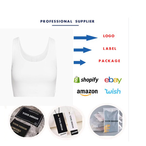 Custom Ribbed <b>Cropped</b> tank <b>Top</b> Seamless Camisole tank <b>Top</b> Women Fitted Thick Collar Tee High Quality tank <b>Tops</b> T-shirt for <b>men</b> - Product Image 6