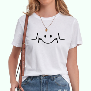 เสื้อยืดพิมพ์ลายซับลิเมชั่นสำหรับผู้หญิง ป้องกันริ้วรอย ระบายอากาศได้ดี ทนทาน แห้งเร็ว ป้องกันรังสียูวี เป็นมิตรต่อสิ่งแวดล้อม สินค้ามาแรง ล่าสุด 100% - Product Image 2
