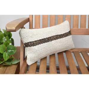 Coussin en laine macramé beige 8x16 pouces, coussin en patchwork tissé, feuilles vintage, portable, décoration de lit, sol, Noël, antidérapant - Product Image 2