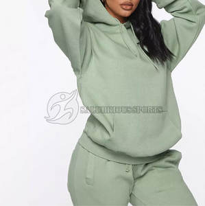 Unisex 2-Piece Customizable Winter Track Suit 100% Organic Cotton Anti-UV Warm <b>Fleece</b> <b>Jogger</b> Pant for Men <b>Women</b> Plus Size - Product Image 3