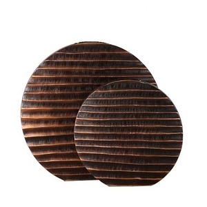 Top Selling Iron Metal Flower <b>Vases</b> <b>Set</b> Antique Design Manufacturer Customized Hammered High Quality Home Decoration Table <b>Vase</b> - Product Image 5