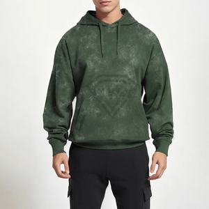 Sudadera con Capucha Personalizada de Algodón 100% GSM, Ropa Urbana de Alta Calidad, Lisa, Gruesa, Estilo Holgado, Felpa Francesa, Lavado Ácido, para Hombre - Product Image 6
