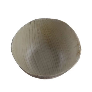 100% naturel écologique biodégradable jetable feuille de palmier bols ronds profonds service de nourriture pour les mariages et les fêtes - Product Image 1