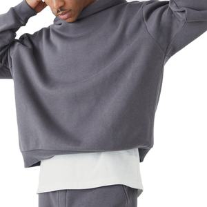 2025 nouveaux sweats à capuche lourds lavés à l'acide noir sweats à capuche délavés pour hommes et femmes unisexe métal personnalisé bases à capuche - Product Image 5