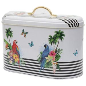 Caja de pan de metal de 178x338x200mm con capacidad de 9.8L y contenedor y almacenamiento de alimentos con mango de loro - Product Image 2