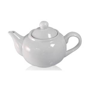 Théière en porcelaine blanche Saturnia 500 ml, collection de tasses en céramique ROMA - Product Image 1
