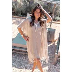 Long <b>Loose</b> Fit Poncho <b>Dress</b> Simple Minimalist Design For Women Perfect Travel Outfit Comfortable And Chic Everyday Fashion - Product Image 2