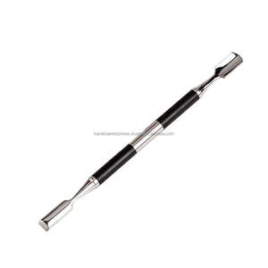 Empujador de Cutículas de Doble Cabeza de Acero Inoxidable de Alta Precisión, Herramienta de Manicura Reutilizable para Limpieza de Uñas, con Logotipo Personalizado - Product Image 1