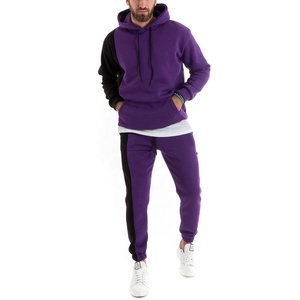 Venta al por mayor de diseño personalizado Unisex Training Jogger 2 piezas conjuntos con capucha pantalones de chándal y Sudadera con capucha 100% algodón que absorbe el sudor ligero - Product Image 2