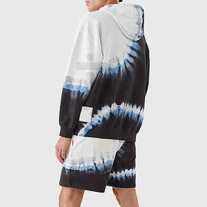 Conjunto de ropa informal con capucha y pantalones cortos para hombre, 100% de algodón, de talla grande, patrón sólido, servicio OEM para invierno - Product Image 6