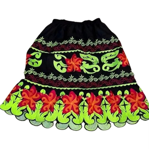 New Unique Style Polynesian Embroidered Women Pleated <b>Skirts</b> High Quality Micronesian Island <b>Skirt</b> Printed <b>Skirt</b> for Women OEM - Product Image 3