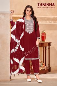 Latest Wholesale Viscose Reyon <b>Kurtis</b> Fancy Rayon Pent and Heavy Chanderi Dupatta Kurti - Product Image 6