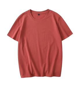 Camiseta de algodón 100% de gran tamaño para hombre de peso pesado de alta calidad, ropa de cuello falso lisa en blanco personalizada, Jersey teñido de talla grande - Product Image 2