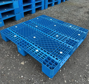 New/<b>Used</b> Factory Low Price Industrial Standard PLASTIC <b>PALLET</b> 3 RUNNER 1100x1100MM Heavy Duty 2-Way Entry for Sale - Product Image 1