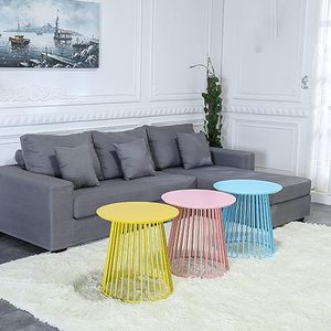 Modern Antique Wrought Iron Coffee <b>Table</b> <b>Small</b> Living Room Decorative <b>Side</b> <b>Table</b> Metal Mesh Wire Bedroom Home Furniture - Product Image 6