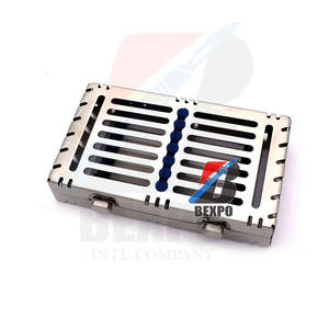 Manual Power Source Sterilizable Dental <b>Cassette</b> Surgical Instruments Storage Box <b>for</b> 10 Pcs - Product Image 4