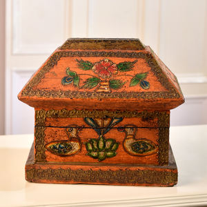 New Arrival Handmade <b>Floral</b> Design Jewelry <b>Storage</b> Box Multicolor Bird Wooden <b>Boxes</b> Home Decor Gift Item - Product Image 6