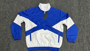 Latest Style Men's Sportswear 100% Nylon <b>Shorts</b> Set 1/4 Zipper Men Tracksuits Splice Colors Stand Collar Custom Printed Design - Product Image 3