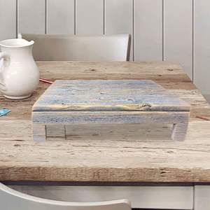 แท่นวางแบบไรเซอร์ไม้สไตล์ชนบทเหมาะสำหรับวางคัพเค้กที่วางของตกแต่งเคาน์เตอร์จัดแสดงเค้กบ้านไร่ - Product Image 5