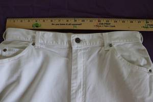 Jean blanc vintage des années 90, pantalon en jean taille haute Calvin Klein des années 1990 - Product Image 3