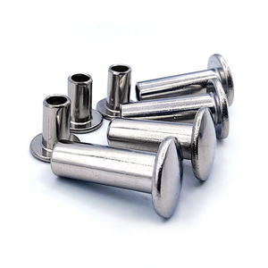 Rivet semi-tubulaire à tête ronde 4mm 5mm en acier inoxydable A2 A4 GB873 à tête plate - Product Image 1