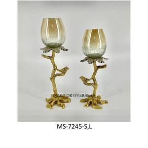 Top Selling <b>Black</b> Color Powder Coated And Gold Plated Excellent Quality Metal 9 Arms <b>Candle</b> Stick <b>Holder</b> In Impressive Price - Product Image 6