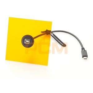 Cable de Extensión USB 2.0 B a USB 3.1 Tipo-C, Montaje Redondo Empotrado en Panel, Macho-Hembra, <span class=keywords><strong>para</strong></span> Impresoras, <span class=keywords><strong>PC</strong></span>, Dispositivos - Product Image 6