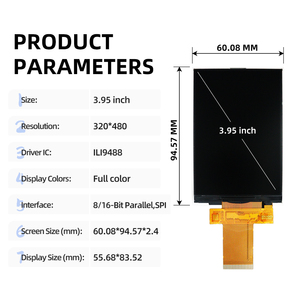 3.95 inch TFT LCD hiển thị 320x480 Độ phân giải ili9488 trình điều khiển 8/16-bit song song SPI giao diện <span class=keywords><strong>40</strong></span>-Pin kết nối - Product Image 3
