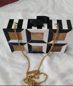 Monedero de mujer de calidad Premium nuevo bolso de mano de resina de lujo hecho a mano de moda para mujer bolso de mano personalizado bolso de mano de noche bolso de diseñador - Product Image 6